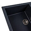 Гранитная мойка для кухни Platinum 7950 Selena матовая Антрацит, фото 2