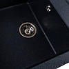 Гранитная мойка для кухни Platinum 7950 Selena матовая Антрацит, фото 3