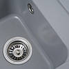 Гранитная мойка для кухни Platinum 4050 KORRADO матовая Серый металлик, фото 2
