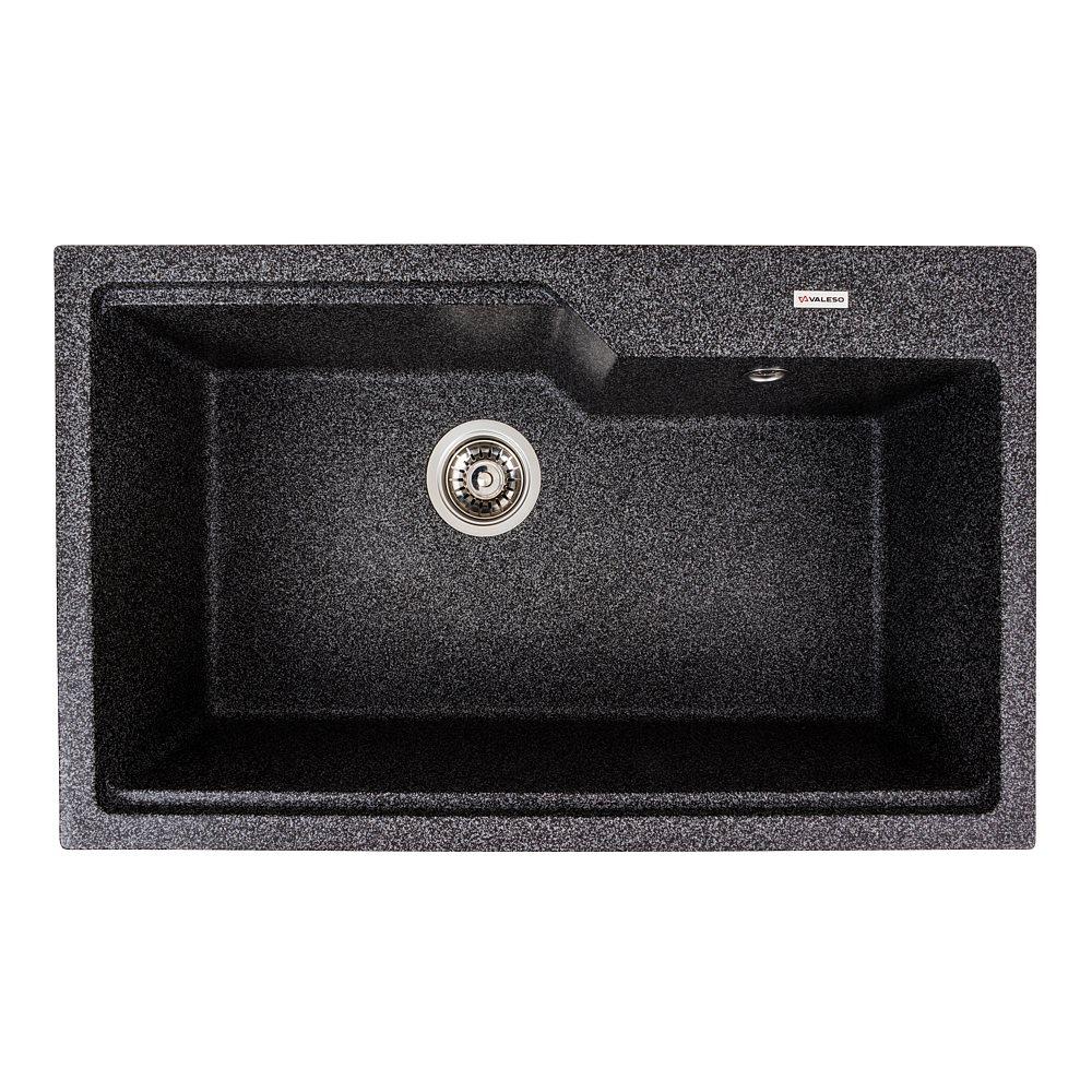 Кухонная мойка гранитная матовая 7545 NIKA VALESO Графит, фото 1