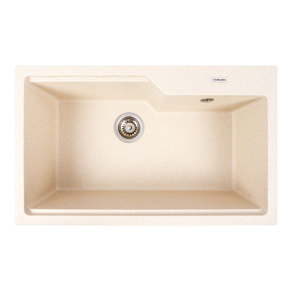 Кухонная мойка гранитная матовая 7545 NIKA VALESO Песок, фото 1