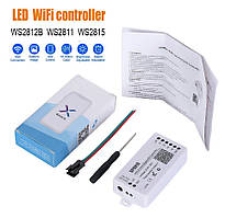 SPI smart контролер LEDTech WI-Fi SP801E на 4 канали. DC5-24V Для адресної стрічки RGB WS2811, WS2812, 1903
