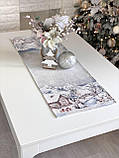 Доріжка на стіл Новорічна, 37x100 см., гобеленова Limaso G-34398, фото 2