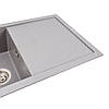 Гранитная мойка для кухни VALESO 7843 SOLID матовый Серый металлик, фото 3