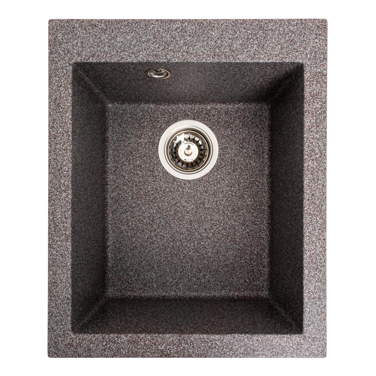 Гранитная мойка для кухни VALESO 4150 SOKIL матовая (микс), фото 1