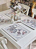 Серветка-підкладка Новорічна під тарілку, гобелен G-34398, фото 6