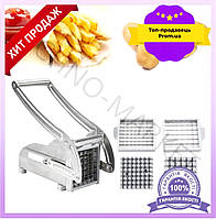 Овощерезка картофелерезка механическая ручная из нержавеющей стали для нарезки картофеля фри и овощей