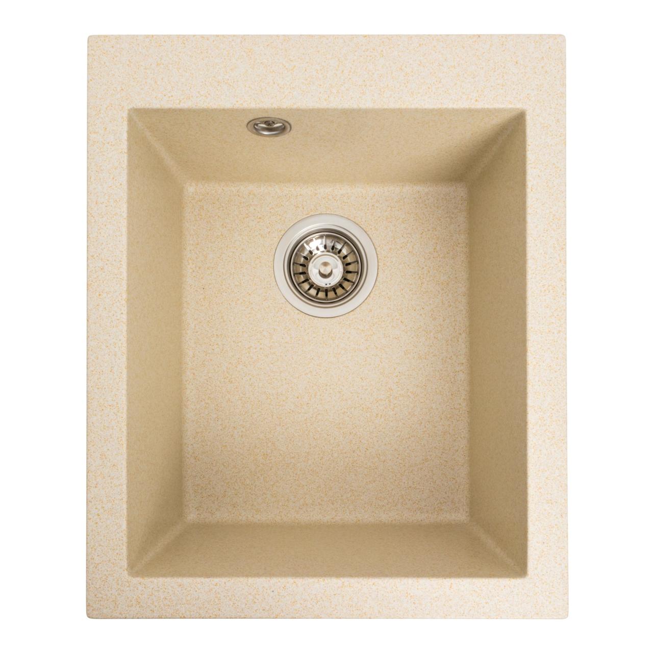 Гранитная мойка для кухни VALESO 4150 SOKIL матовая (песок), фото 1