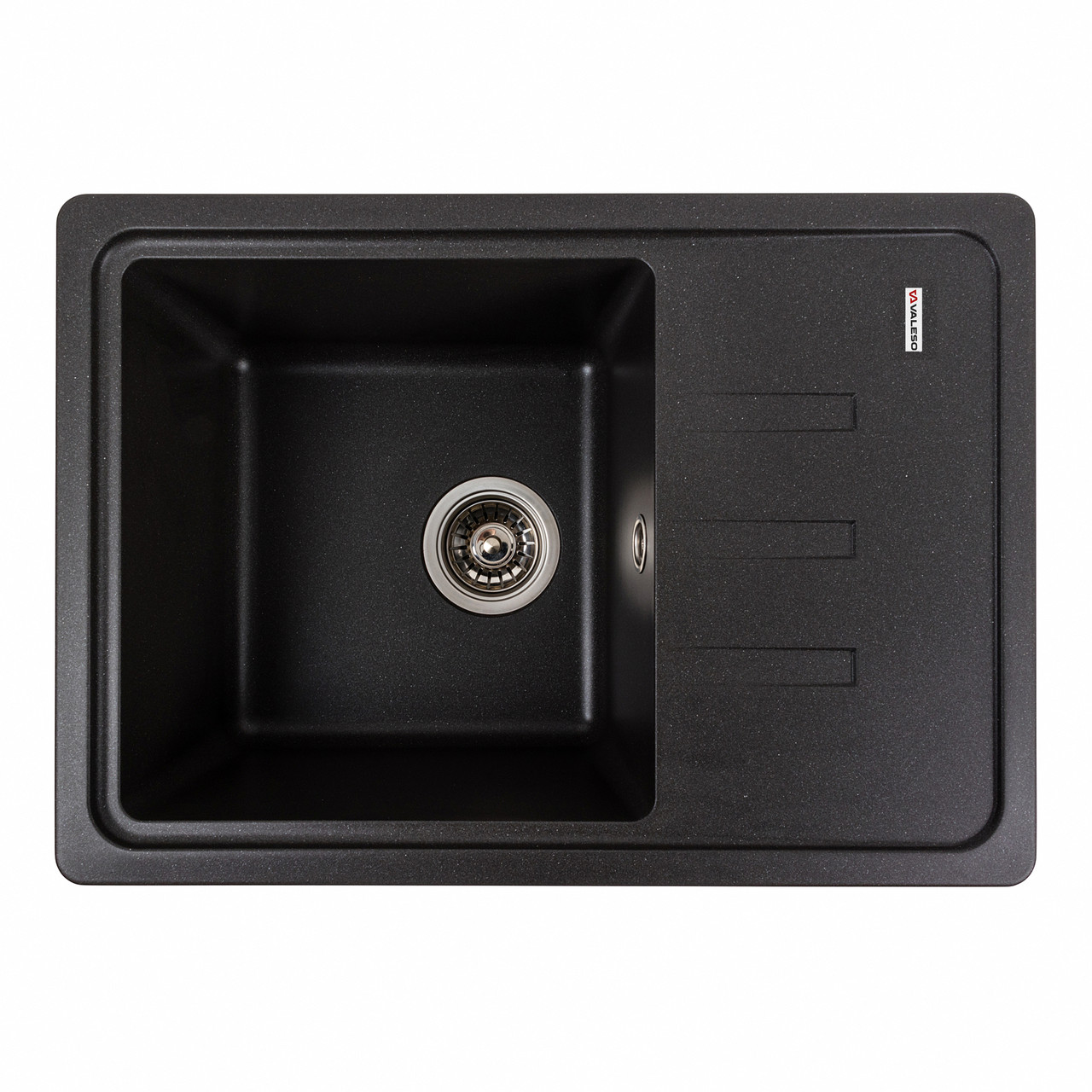 Гранитная мойка для кухни VALESO 6243 LIANA матовый Морион, фото 1