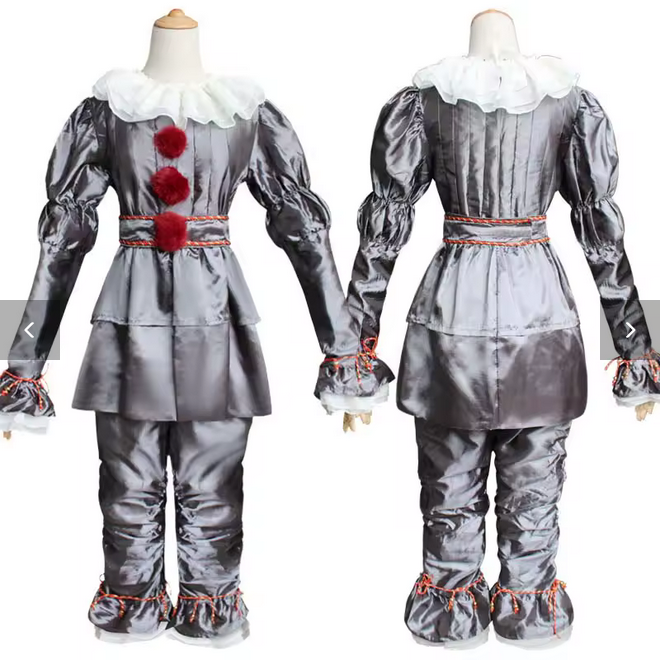 Дитячий костюм на Хеловін Пеннівайз страшний клоун Воно унісекс дитячий 140 см, фото 1