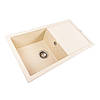 Гранитная мойка для кухни VALESO 7843 SOLID матовый Песок, фото 2