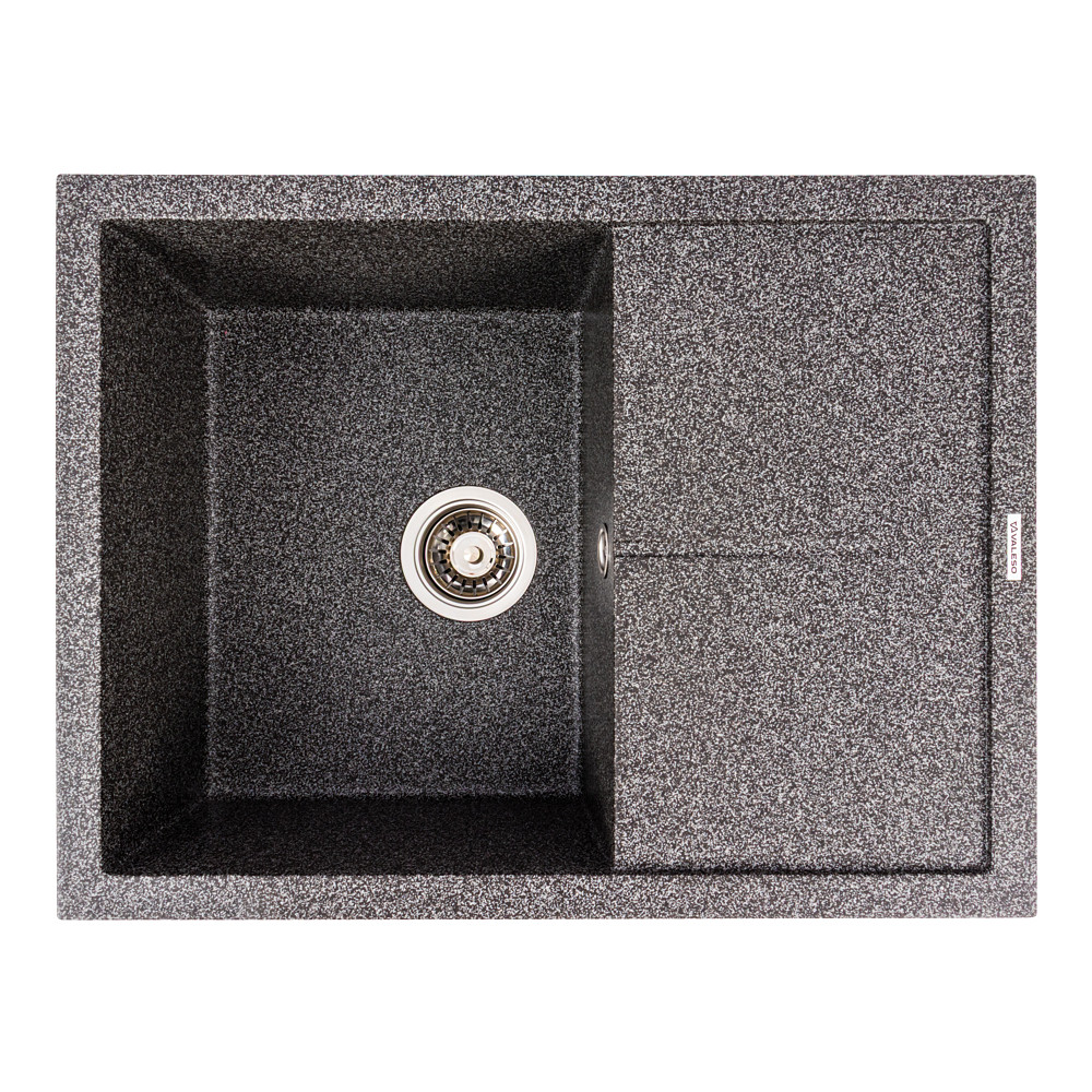 Гранитная мойка VALESO 6550 CRIPTA (графит), фото 1