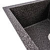 Гранитная мойка VALESO 6550 CRIPTA (графит), фото 4