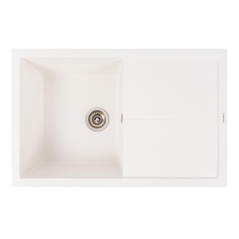 Гранитная матовая мойка VALESO MAGNUM 7950 snowywhite, фото 1