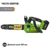 Аккумуляторная цепная пила Procraft PKA42Li