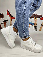 Кросівки снікерси білі жіночі