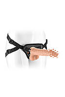 Жіночий страпон-трусики 2в1 Real Body — Tony: довжина 18 см, діам. 3,5 см, трусики та фалоімітатор н