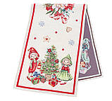 Доріжка раннер на стіл Новорічна 45х180 см., гобелен GINGER, фото 7