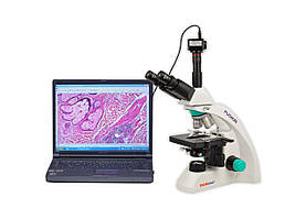 Мікроскоп тринокулярний з камерою FS-7630 MICROmed (планахромат)