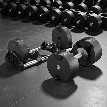 Регульована гантель сталева розбірна WCG 38 кг 16 рівнів регулювання ваги 5.5-38 кг для силових тренувань