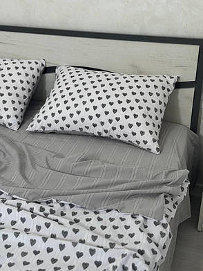 Постільна білизна літня Євро муслін жатка, фото 2