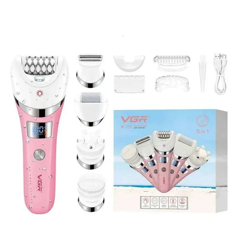 Епілятор жіночий 5 в 1 VGR V-759 Al, фото 1