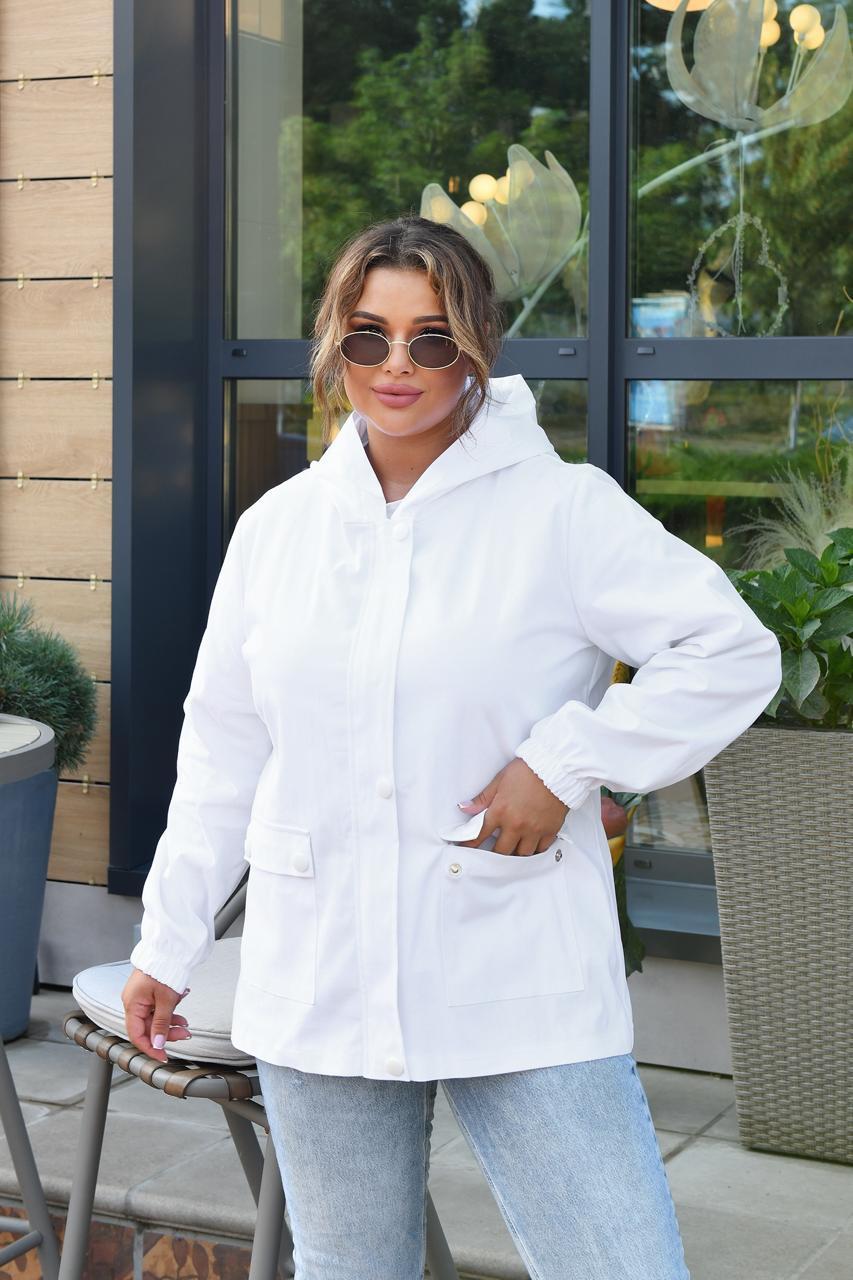 Жіноча легка ветровка з капюшоном, фото 1