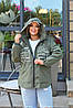 Жіноча куртка-ветровка з малюнками, фото 3