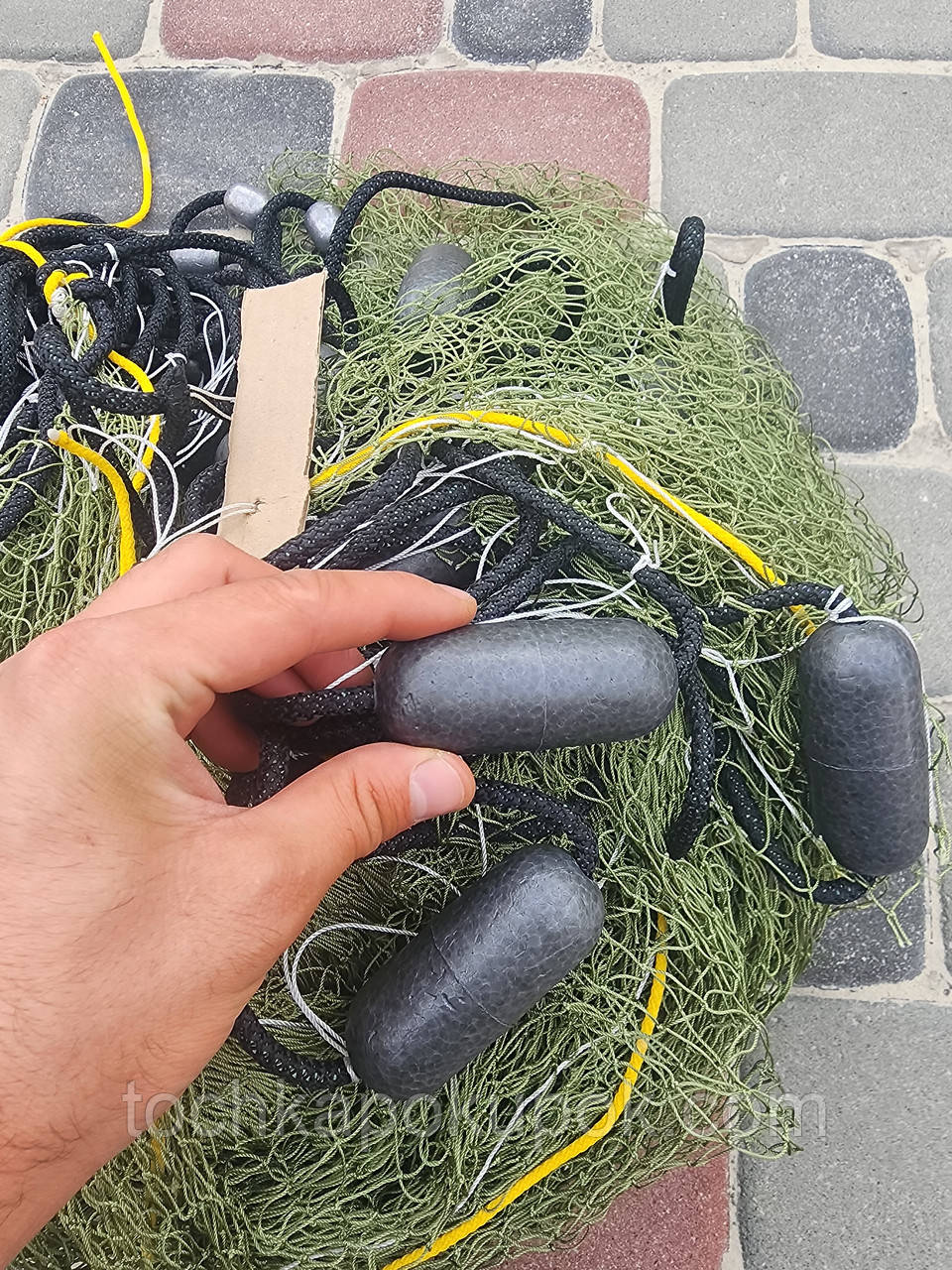 Бредень (волок) 20 м із кишенею 5 м яч 20 мм товщина 0.8 мм, фото 1