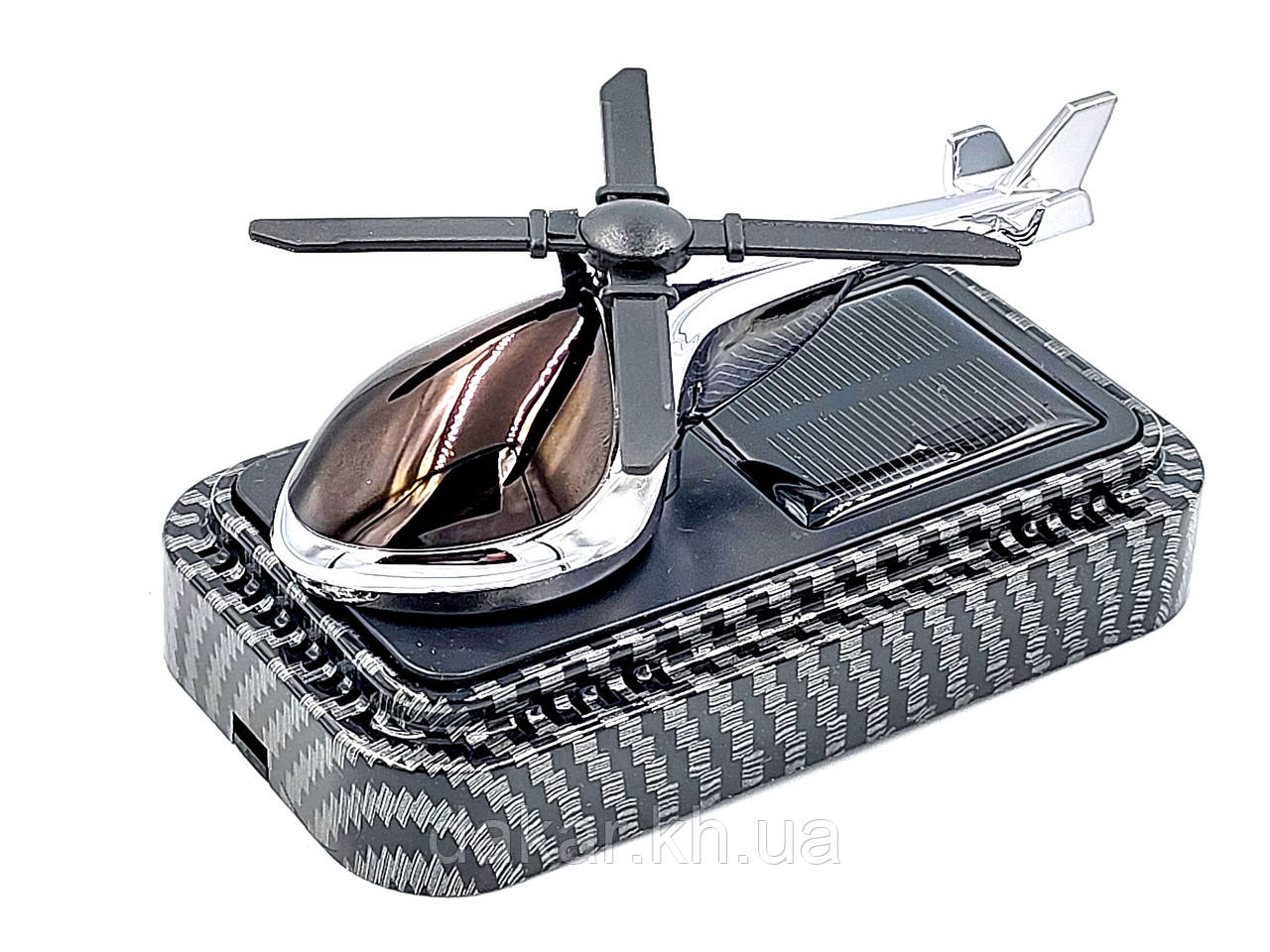 Ароматизатор Вертоліт Silver на сонячній батареї GGJ 10, фото 1