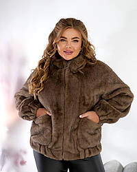 Жіноча шуба Автоледі зі штучної норки