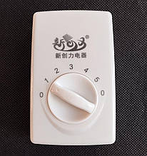 Регулятор обертів димер вентилятора classic-5/2 білий