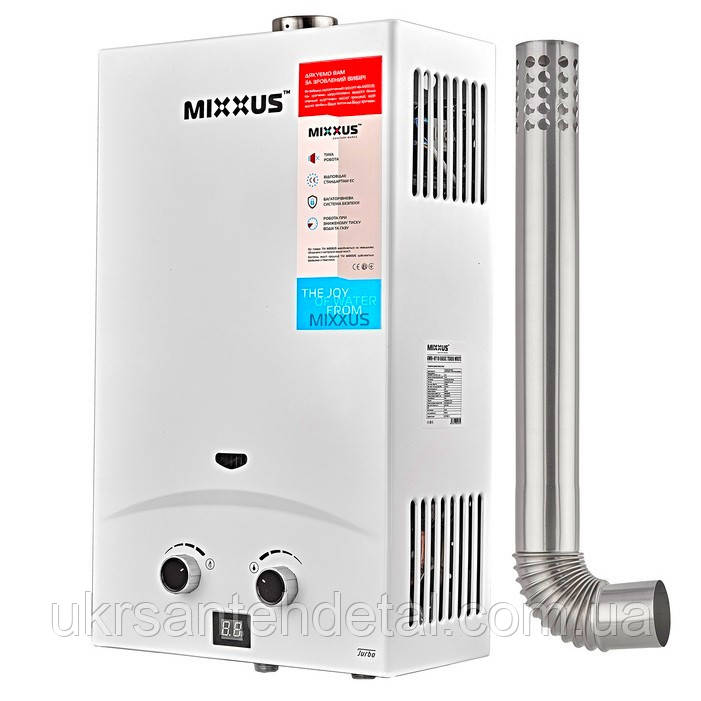 Газова колонка турбована 17,9 кВт 10 л/хв MIXXUS BASIC TURBO GWH-0710, фото 1