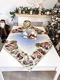 Скатертина на Новорічний стіл  97х100 см. гобеленова TOPINO, фото 3