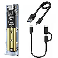 Кишеня зовнішня  WAZ  для SSD M.2 NVME и SATA NGFF з подвійним протоколом USB 3.1 M.2