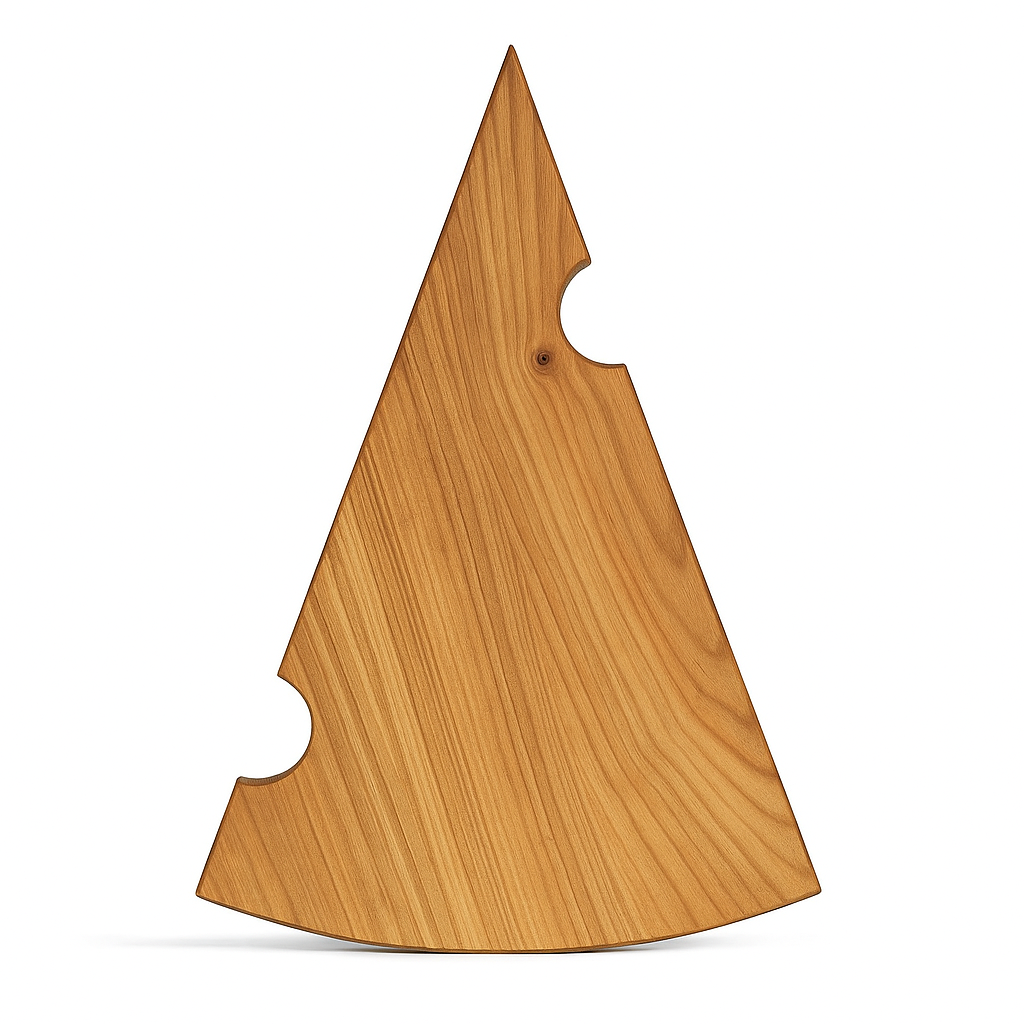 Дошка дерево для подачі сиру трикутник 27x33xh-1,5см берест