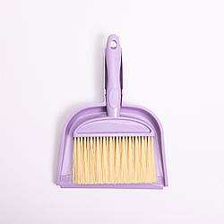 Щітка з совком для підлоги та твердих поверхонь, міцний пластиковий набір із щільним приляганням Фіолетова HP-35015-34V