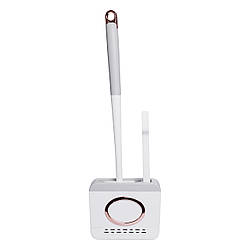 Комплект аксесуарів для туалету з підставкою 13×5.5×42 (см) Сірий HP-35015-48G