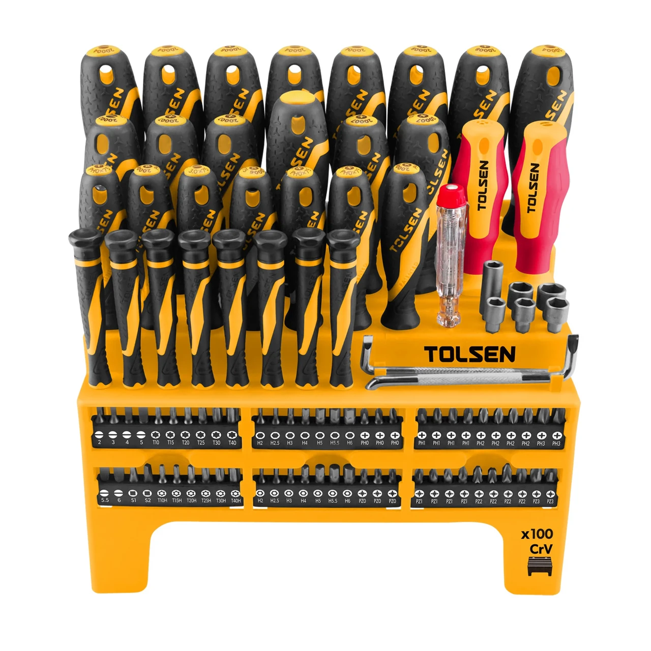 Набір викруток 100 штук Tolsen, фото 1