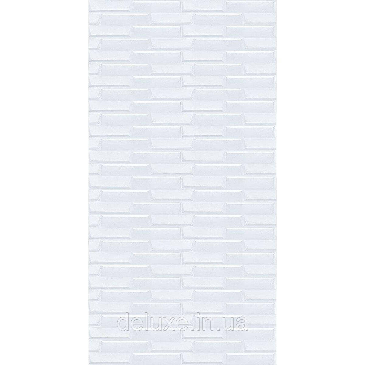 Самоклеюча 3D панель 3080x700x5мм Біла Кладка SW-00001759, фото 1