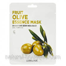 Тканинна маска LEBELAGE для обличчя Fruit Olive, фото 1