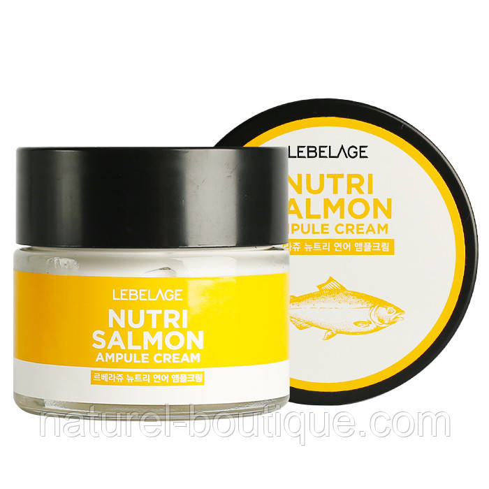 Крем LEBELAGE для обличчя Ampule Cream Nutri Salmon 70 мл, фото 1