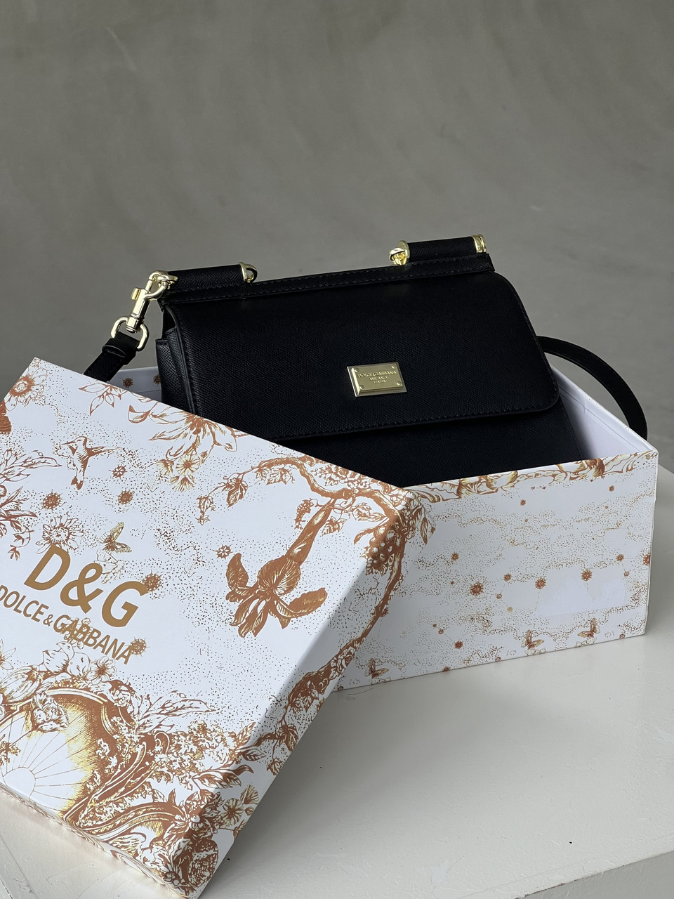 Сумка жіноча Sicily 21cm чорний Дольче Габбана, фото 1