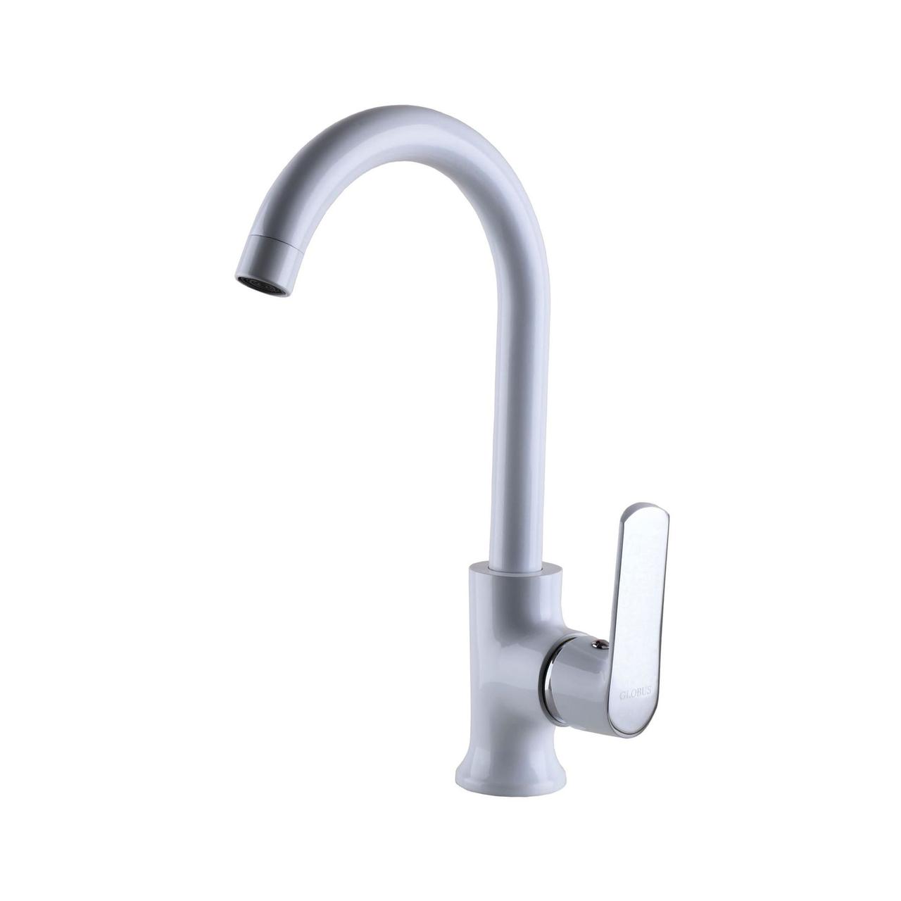 Змішувач для кухні Globus Lux Laguna GLA-0203SL-7-WHITE, фото 1