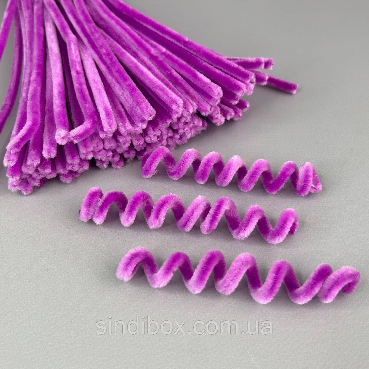 Пухнастий дріт (синель) 30 см - фіалковий, фото 1