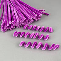 Пухнастий дріт (синель) 30 см - фіалковий