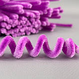 Пухнастий дріт (синель) 30 см - фіалковий, фото 3