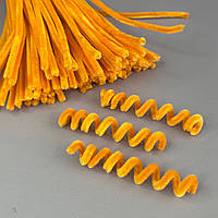 Пухнастий дріт (синель) 30 см - морквяний