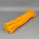 Пухнастий дріт (синель) 30 см - морквяний, фото 3