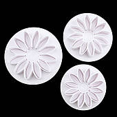 Плунжер кондитерський для мастики з 3-х Соняшник